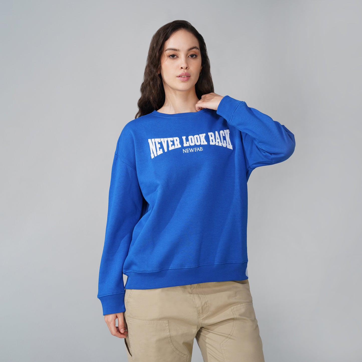 Front Embroidered  Sweatshirt